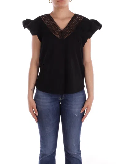 Polo Ralph Lauren Ralph Lauren Woman Knit 200963917 001 Belflorisa Short Sleeve Pullov Black