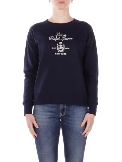 Polo Ralph Lauren Ralph Lauren Woman Knit 200p03726 001 Kappy Long Sleeve Sweatshirt Navy In Black