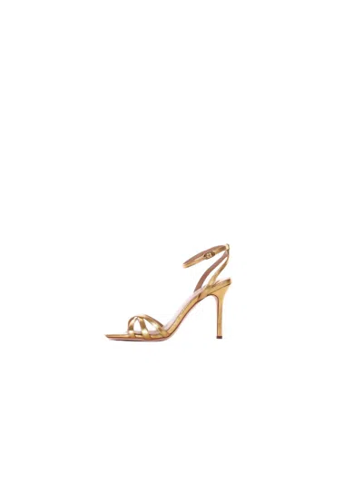 Polo Ralph Lauren Ralph Lauren Woman Sandals 802p10404 001 Heel Sandal Kendyl Gold