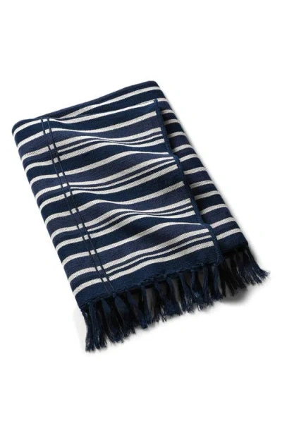 Polo Ralph Lauren Ralph Lauren Woodford Throw Blanket In True Navy/cream
