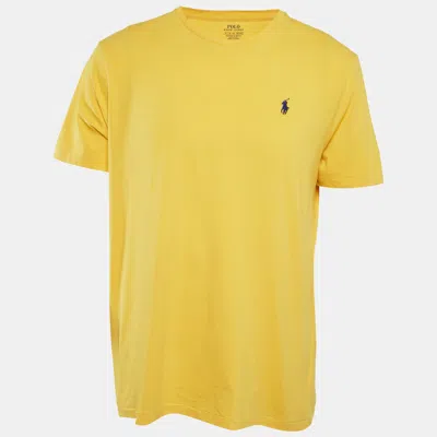 Pre-owned Polo Ralph Lauren Ralph Lauren Yellow Cotton Jersey T-shirt Xl