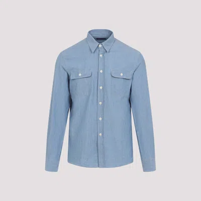 Polo Ralph Lauren Ralph Laurent Purple Label Sport Shirt In Medium Bermuda Wash
