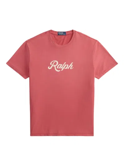 Polo Ralph Lauren T-shirt Mit Ralph-print In Pink