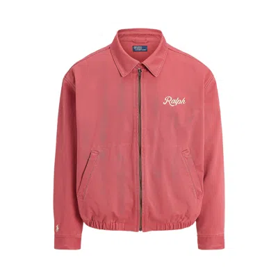 Pre-owned Polo Ralph Lauren Ralph Script Windbreaker Jacket 'nantucket Red' | Men's Size L