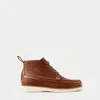Polo Ralph Lauren Ranger Leather Workboot In Tan