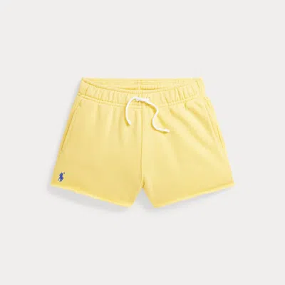 Polo Ralph Lauren Kids' Raw-hem Terry Short In Banana Peel