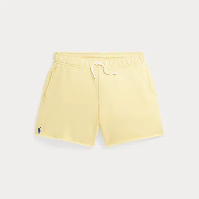 Polo Ralph Lauren Kids' Raw-hem Terry Short In Banana Peel