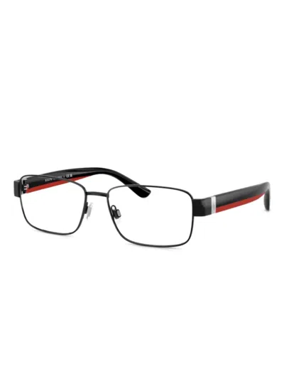 Polo Ralph Lauren Rectangle-frame Glasses In Black