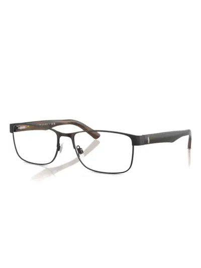 Polo Ralph Lauren Rectangle-frame Glasses In Black
