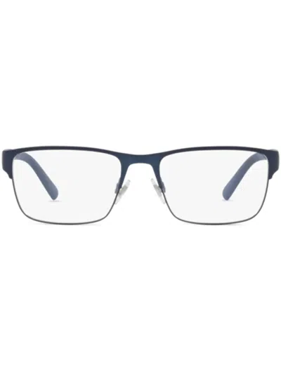 Polo Ralph Lauren Rectangle-frame Glasses In Blue