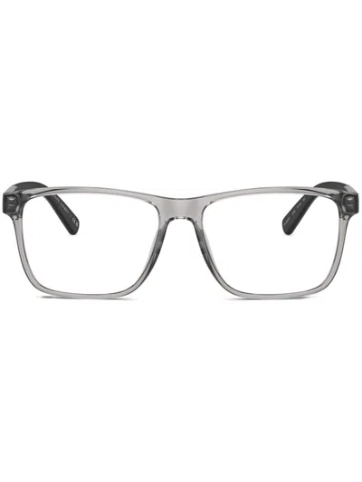 Polo Ralph Lauren Rectangle Frame Glasses In Gray