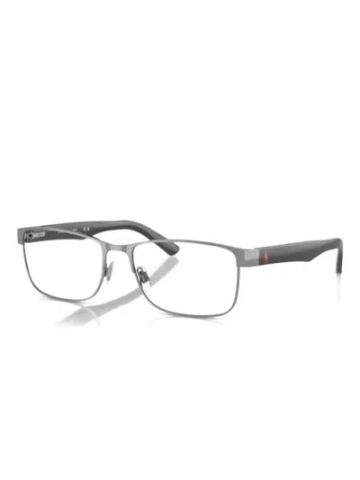 Polo Ralph Lauren Rectangle-frame Glasses In Gray