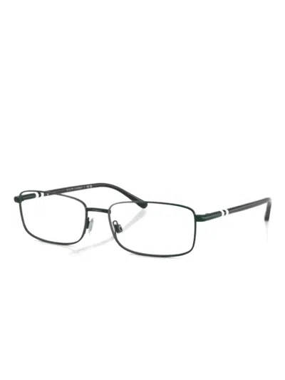 Polo Ralph Lauren Rectangle-frame Glasses In Green