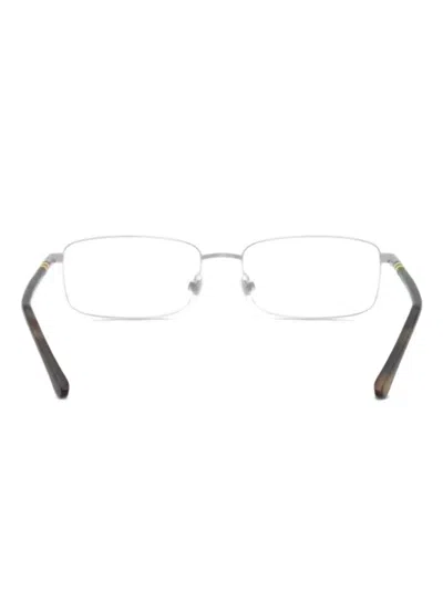 Polo Ralph Lauren Rectangle-frame Glasses In Silver