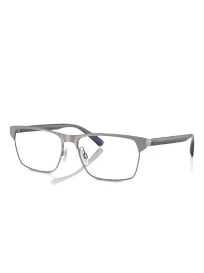 Polo Ralph Lauren Rectangle-frame Glasses In Silver