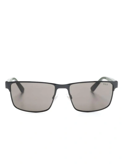Polo Ralph Lauren Rectangle-frame Sunglasses In Black