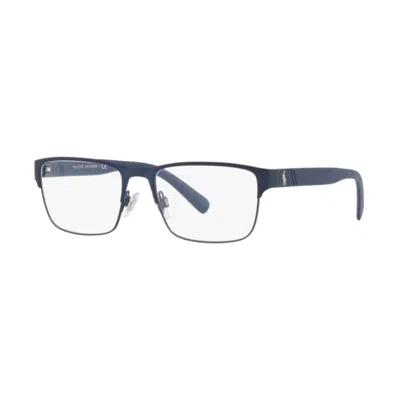 Polo Ralph Lauren Rectangle Full Rim Eyeglasses In Blue