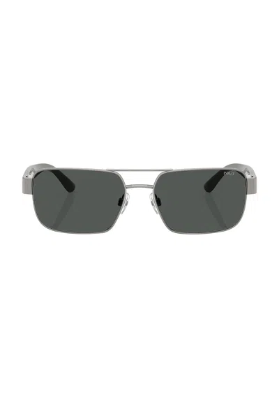 Polo Ralph Lauren Rectangle Sunglasses In Brown
