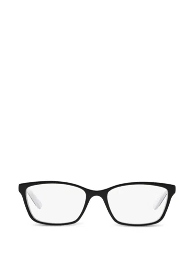 Polo Ralph Lauren Rectangle-frame Glasses In Black