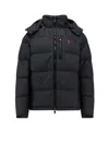 Polo Ralph Lauren Gorham Water-repellent Ripstop Fabric Down Jacket Clothing In Black