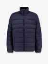 Polo Ralph Lauren Quilted Blue Recycled Polyester Puffer Jacket In Blue
