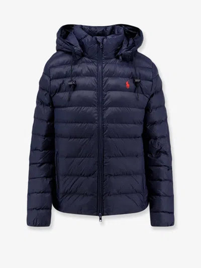 Polo Ralph Lauren Recycled Nylon Down Jacket In Blue
