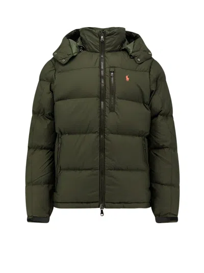 Polo Ralph Lauren Recycled Nylon Down Jacket In Green