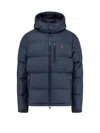 Polo Ralph Lauren Gorham Water-repellent Ripstop Fabric Down Jacket Clothing In Blue