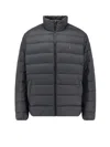 Polo Ralph Lauren Down Jacket Featuring Adjustable Elements In Black