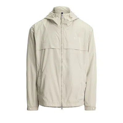 Pre-owned Polo Ralph Lauren Recycled Polyester Glenmoor Windbreaker 'classic Stone' | Grey | Men's Size M In Gray