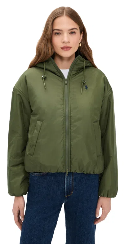 Polo Ralph Lauren Recycled Polyester Puffer Jacket New Olive In Green