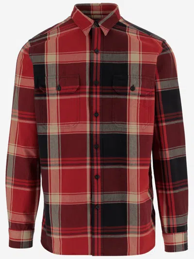 Polo Ralph Lauren Cotton Shirt With Check Pattern In Multi