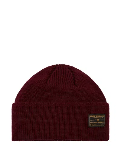 Polo Ralph Lauren Red Beanie Hat In Neutral