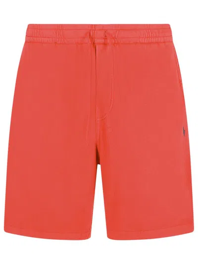 Polo Ralph Lauren Red Cotton Bermuda Shorts