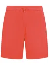 Polo Ralph Lauren Logo Sports Shorts With Elastic Waistband In Orange