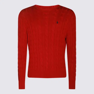 Polo Ralph Lauren Red Cotton Knitwear In Park Avenue Red