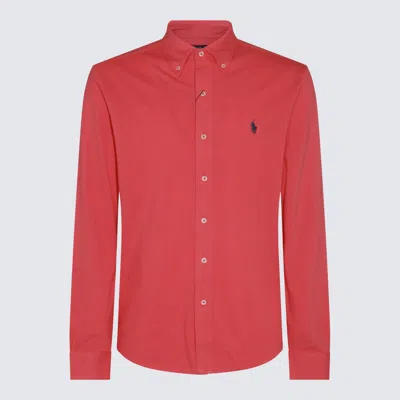 Polo Ralph Lauren Red Cotton Shirt  In Pale Red