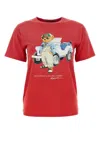 Polo Ralph Lauren Red Cotton T-shirt In Red