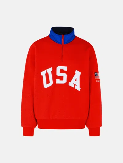 Polo Ralph Lauren Red Polyester Fleece