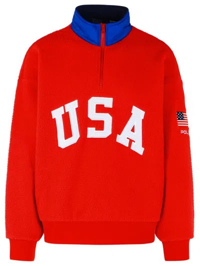 Polo Ralph Lauren Red Polyester Fleece