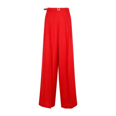 Polo Ralph Lauren Red Silk Graciela Pants