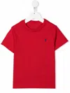 Polo Ralph Lauren Red T-shirt For Boy With Pony Logo In Rosso