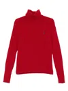 Polo Ralph Lauren Red Wool Blend Sweater In Red
