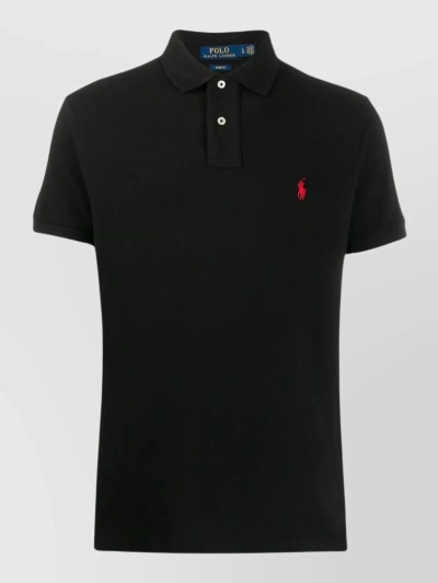 POLO RALPH LAUREN REFINED MESH POLO WITH RIBBED COLLAR AND TENNIS TAIL