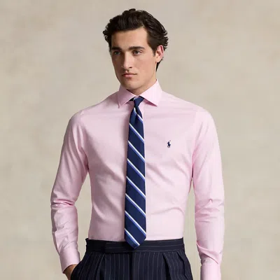 Polo Ralph Lauren Regent Slim Fit Textured Shirt In Pink