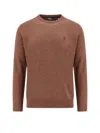 Polo Ralph Lauren Regular Fit Responsible Wool Sweater With Embroidered Logo In Black