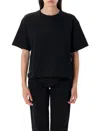 Polo Ralph Lauren Relaxed Crop Fit Cotton Jersey Tee In Black