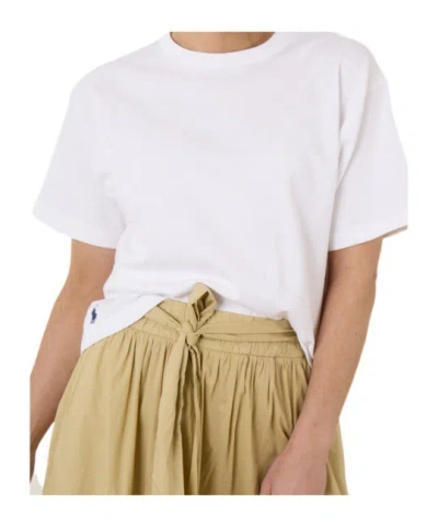 Polo Ralph Lauren Relaxed Crop Fit T-shirt In White