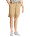 Polo Ralph Lauren Relaxed Fit 10 Inch Cotton Chino Shorts In Brown