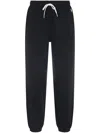 Polo Ralph Lauren Relaxed Fit Ankle-length Trousers With Adjustable Drawstring In Black